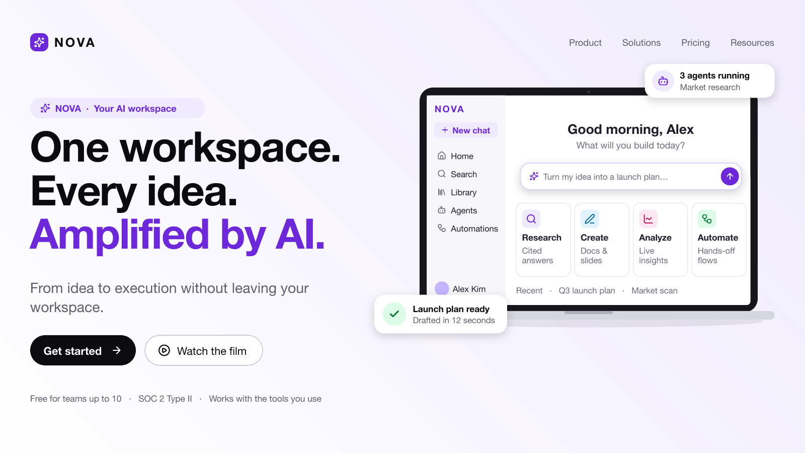 NOVA โ Your AI workspace